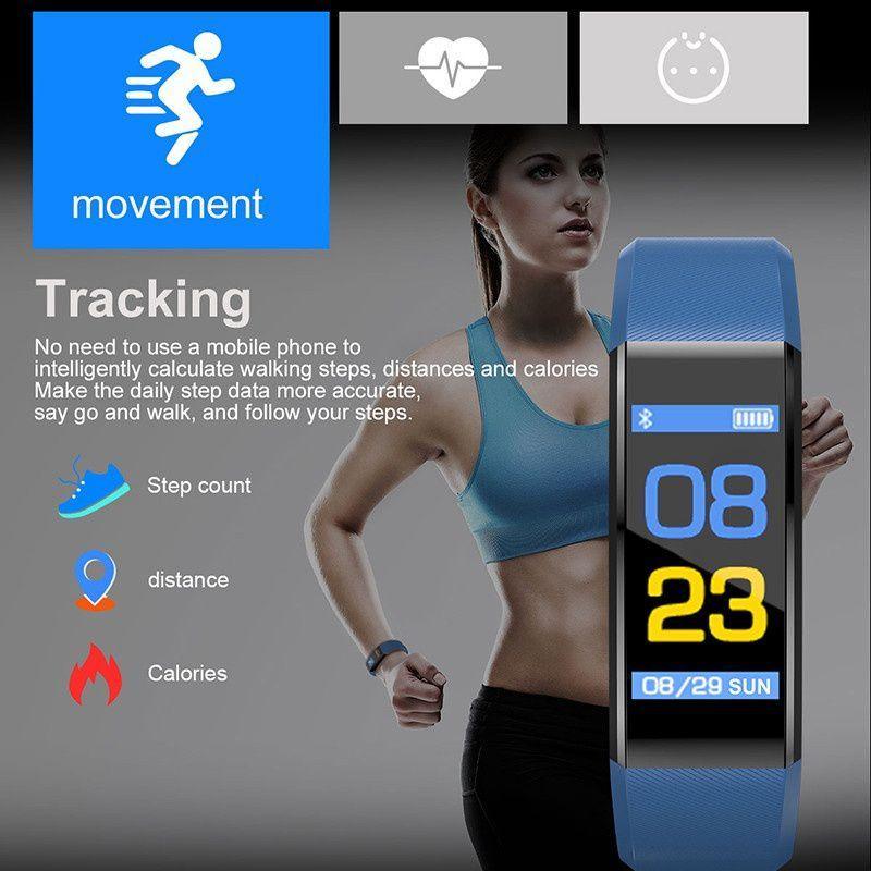 Minimalist Fitness Smartwatch with Heart Rate & Sleep Tracker