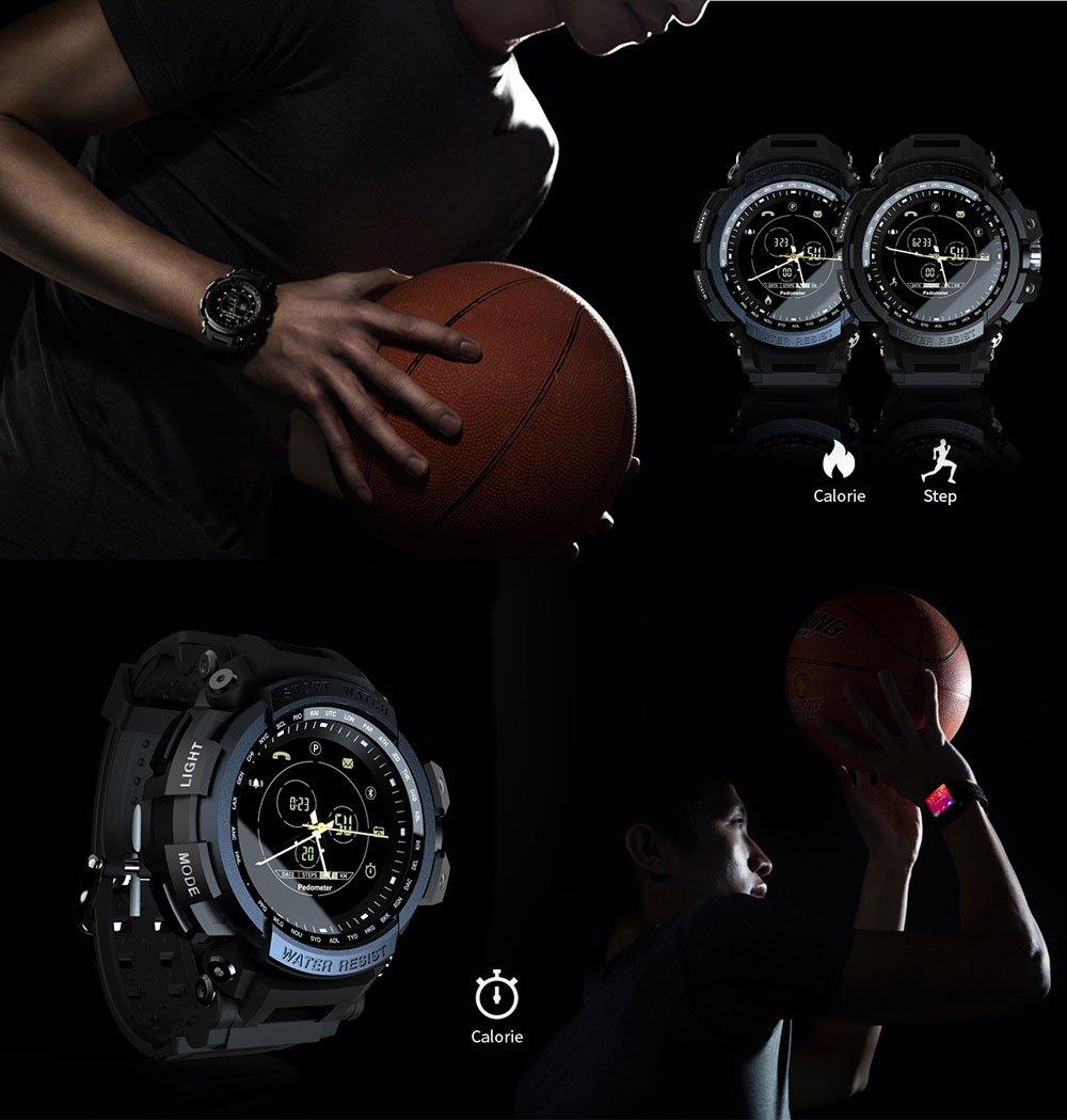 Professional 5ATM Waterproof Smart Watch for iOS and Android