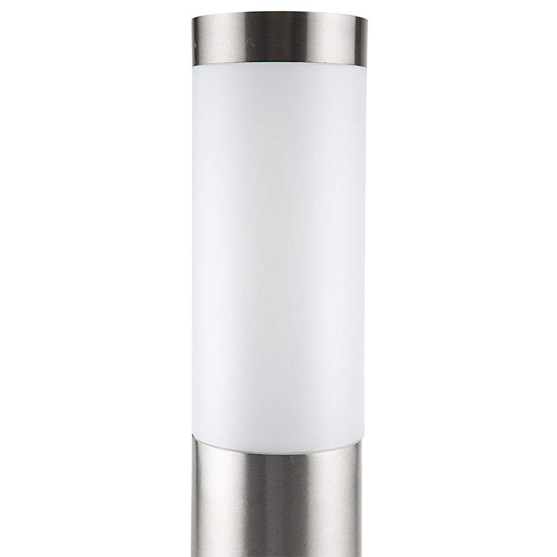 Modern Stainless Steel Solar LED Pathway Lamp for Minimalist Yard