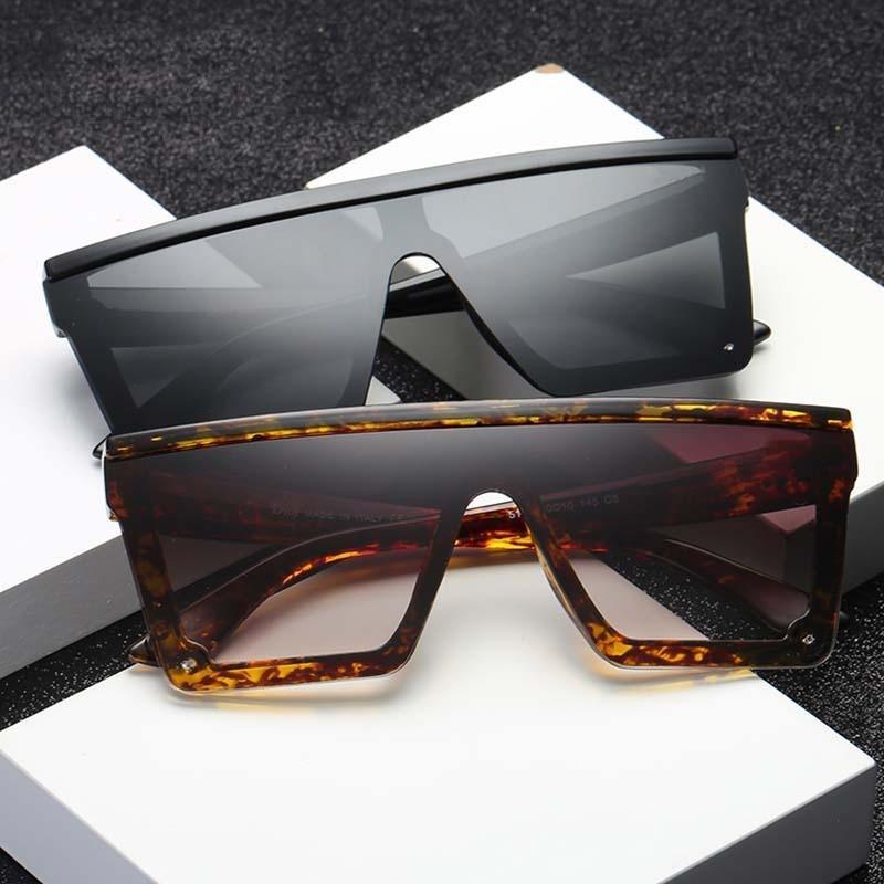 Luxury Oversized Square Gradient Sunglasses with UV400 Protection