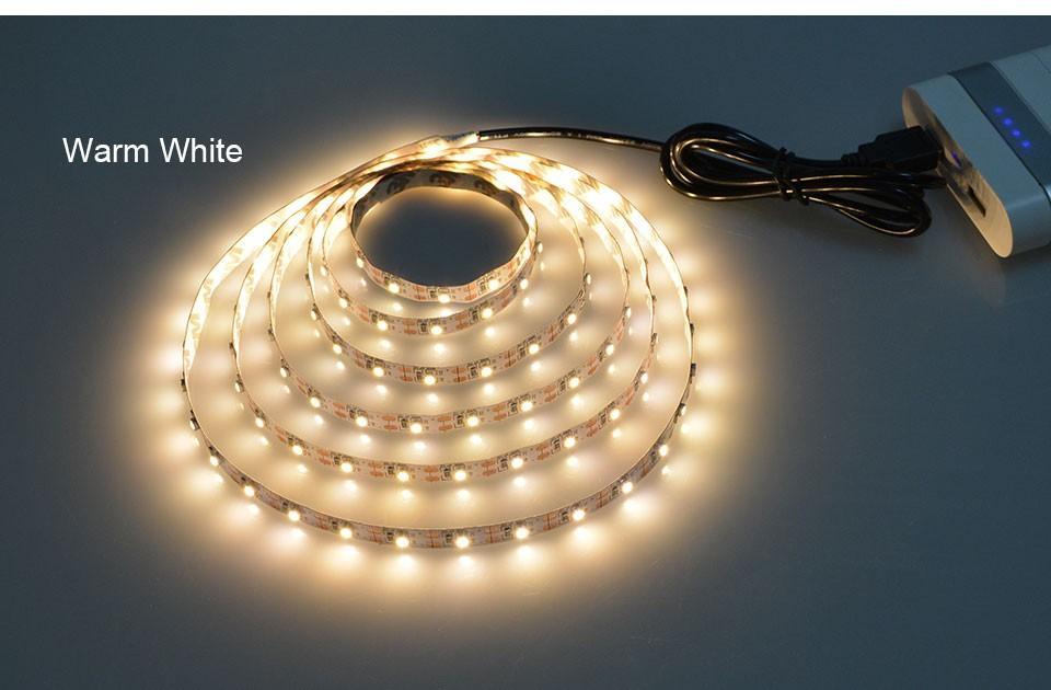 RGB LED USB Flexible Tape Light for TV Background and Decor