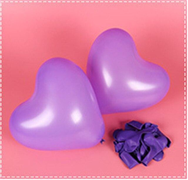 100-Piece Modern Red and Pink Heart Balloons for Parties