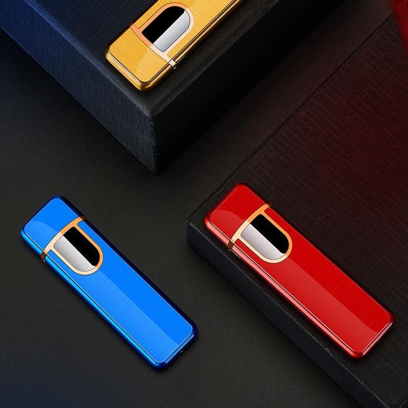 Luxury USB Rechargeable Electronic Lighter with Dragon Gravure