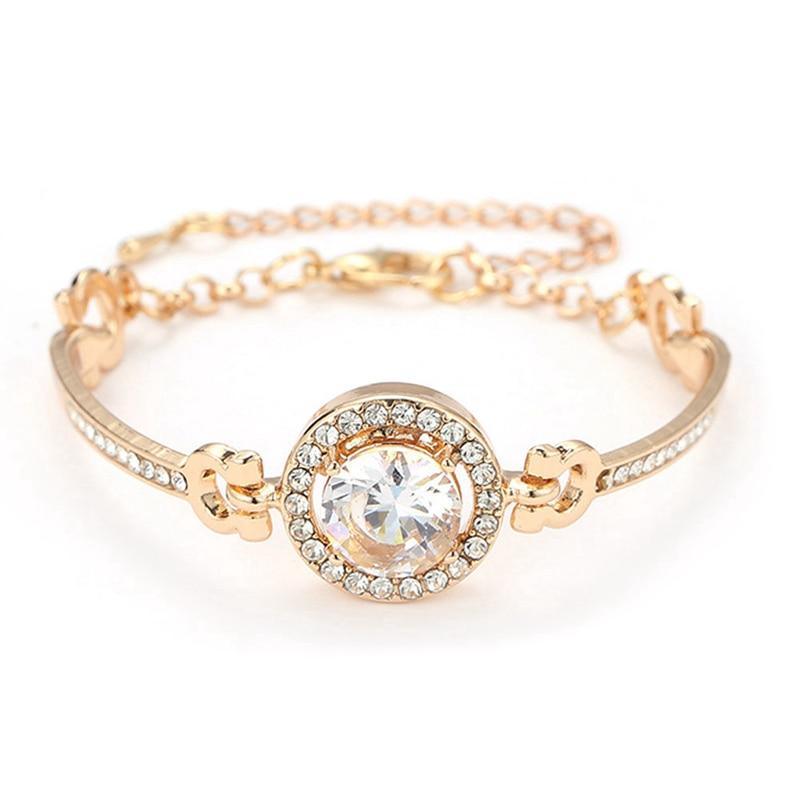 Luxury Multi-Layer Zircon Rhinestone Bangle Bracelet