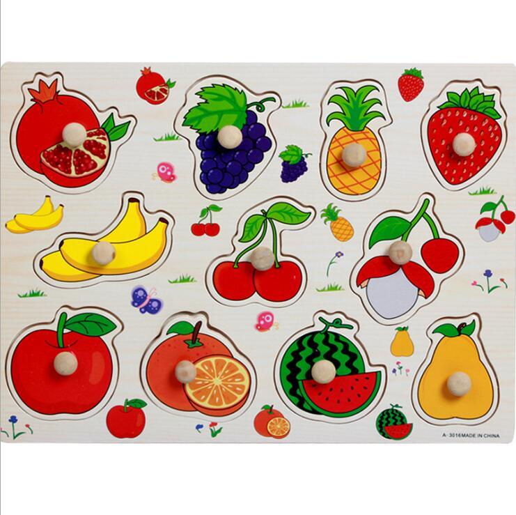 Wooden Educational Learning Puzzle Board for Toddlers & Kids