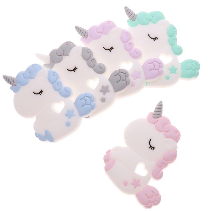 Cute Cartoon Animal Silicone Teethers - Unicorn, Koala & More