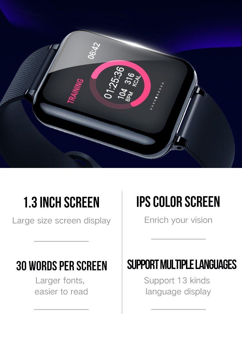 B57 Smart Watch with Heart Rate Monitor and IP67 Waterproofing