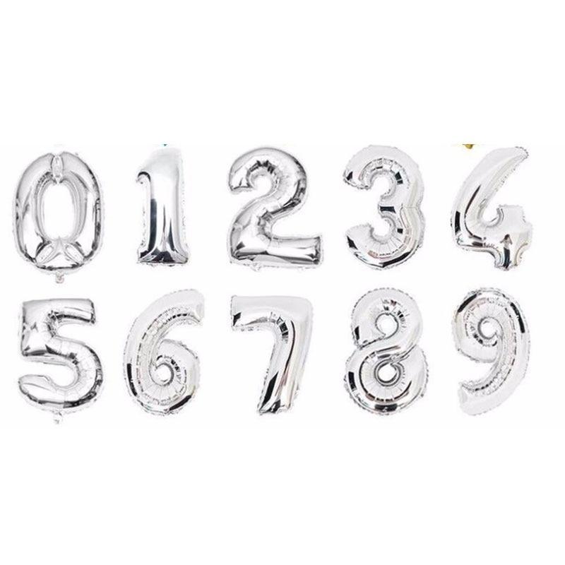 32-Inch Large Number Foil Balloons for Birthday Party Decor