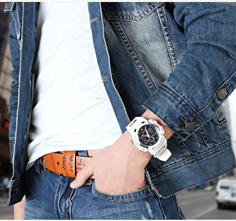 Luxury G Style Military Sports Watch Digital Analog Large Dial