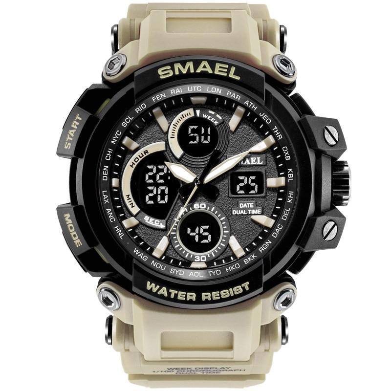 Men's Tactical Sport Watch 50M Waterproof Military Digital LED