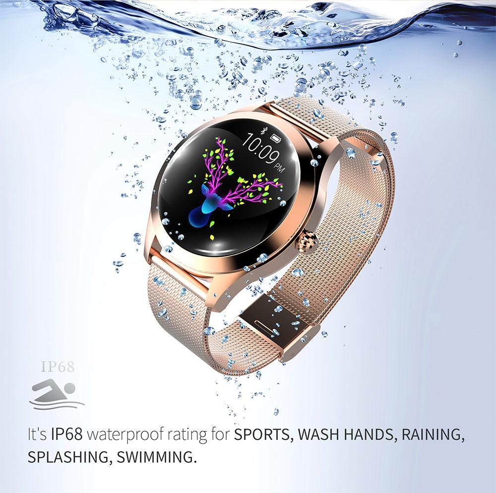Luxury Pearl Smartwatch - Waterproof Fitness & Health Tracker