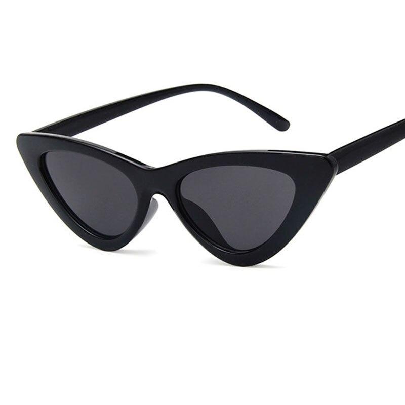 Retro Cat Eye Triangle Sunglasses with UV400 Protection