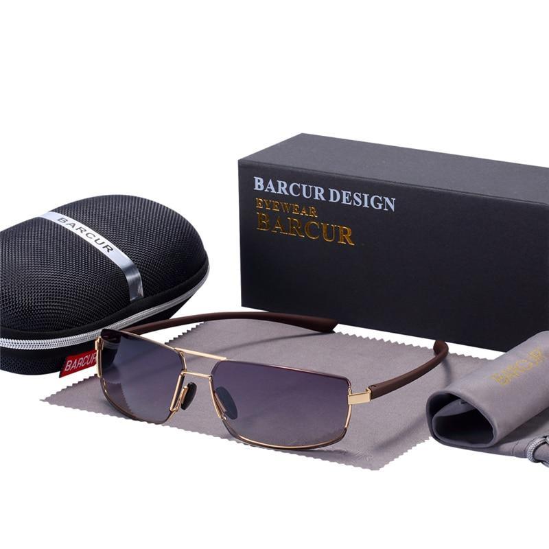 Luxury Polarized Rectangular Sunglasses with UV400 Protection