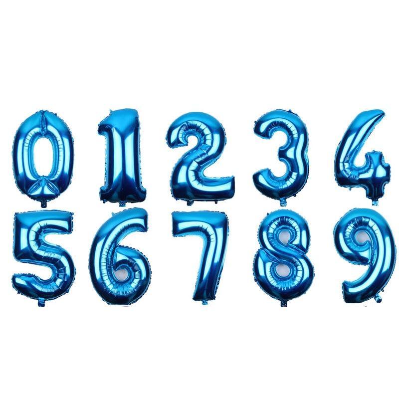 32-Inch Large Number Foil Balloons for Birthday Party Decor