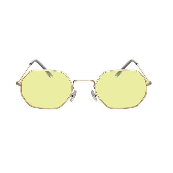 Retro Yellow Women’s Designer Sunglasses with UV400 HD Lenses