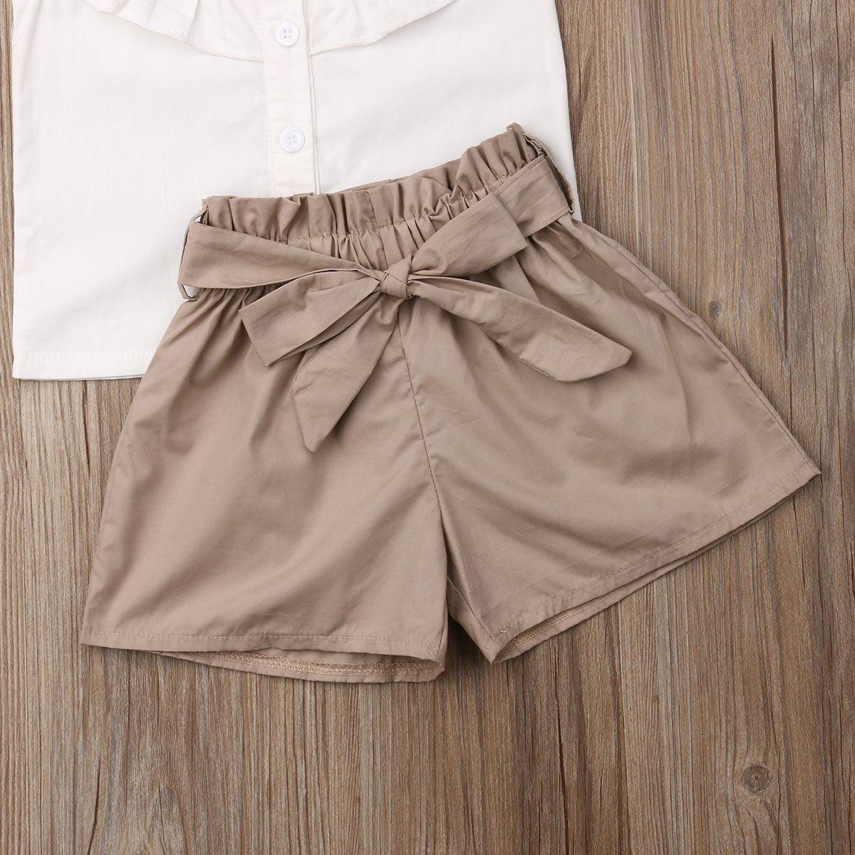 Baby Girls Striped Sling Summer Jumpsuit with Bow Details