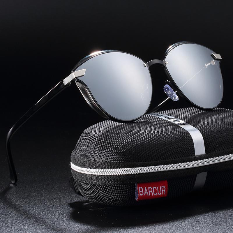 Retro Rimless Polarized Sunglasses for Women UV400 Protection
