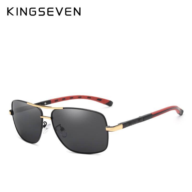 Men's Aluminum Magnesium Polarized Rectangular Sport Sunglasses