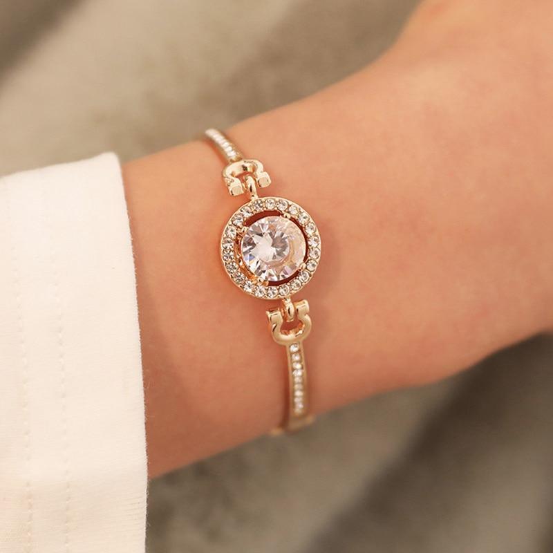 Luxury Multi-Layer Zircon Rhinestone Bangle Bracelet