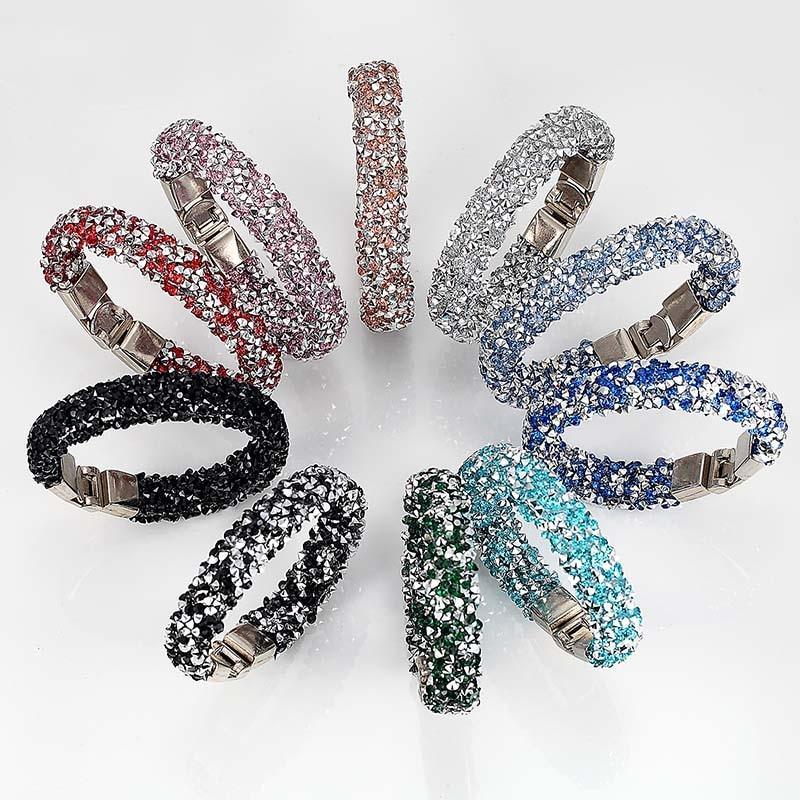 Handmade Crystal Beaded Bracelet with Natural Hemp Cord