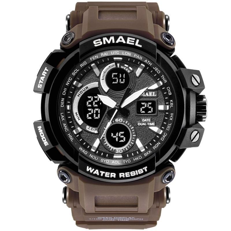 Men's Tactical Sport Watch 50M Waterproof Military Digital LED