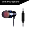 Wired In-Ear Headphones with Microphone and Extra Bass