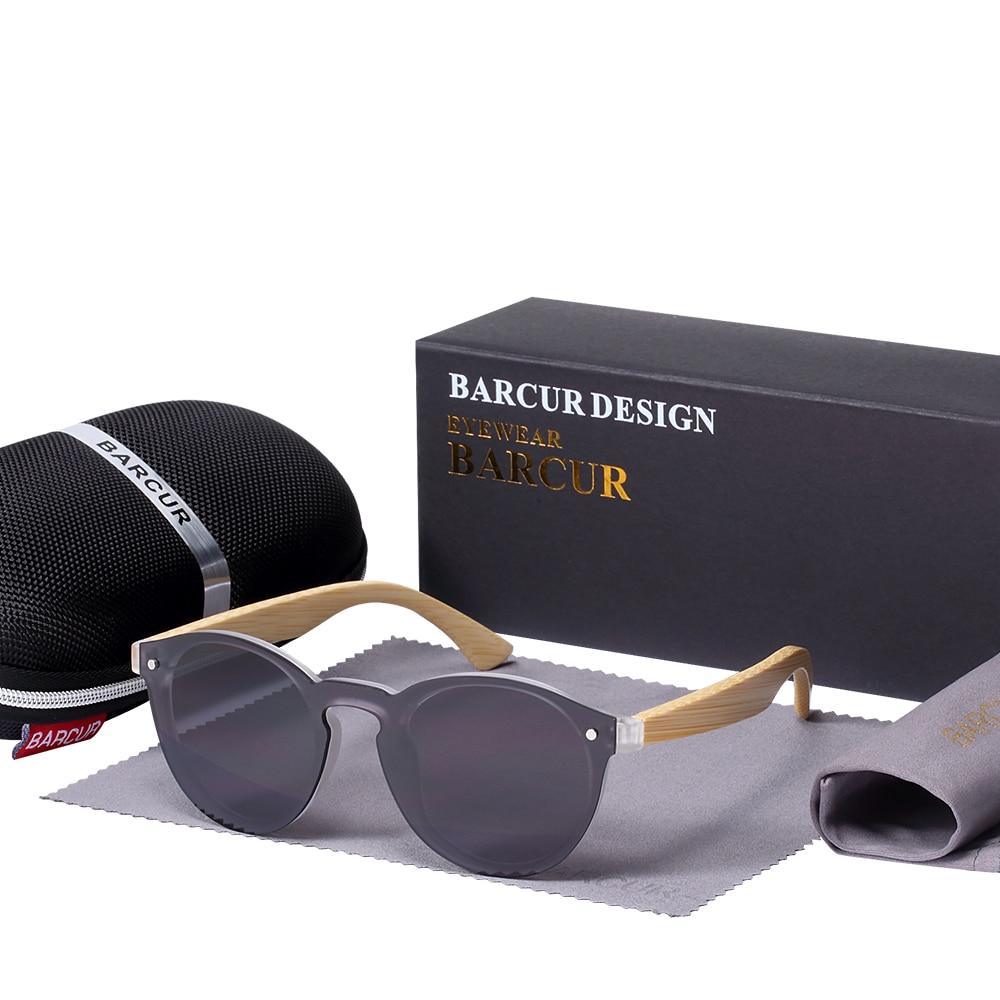 Luxury cat eye sunglasses with bamboo style TR90 frame