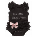 Infant Black Romper Sleeper Pajamas for Baby Girls and Boys