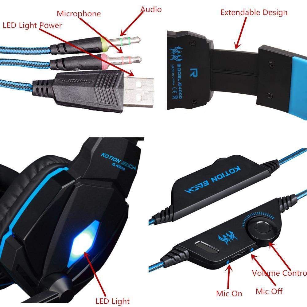 G2000 Gaming Headset with Subwoofer and Precision Microphone