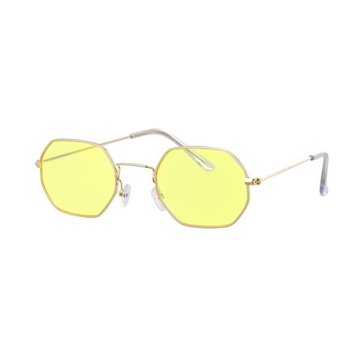 Retro Yellow Women’s Designer Sunglasses with UV400 HD Lenses