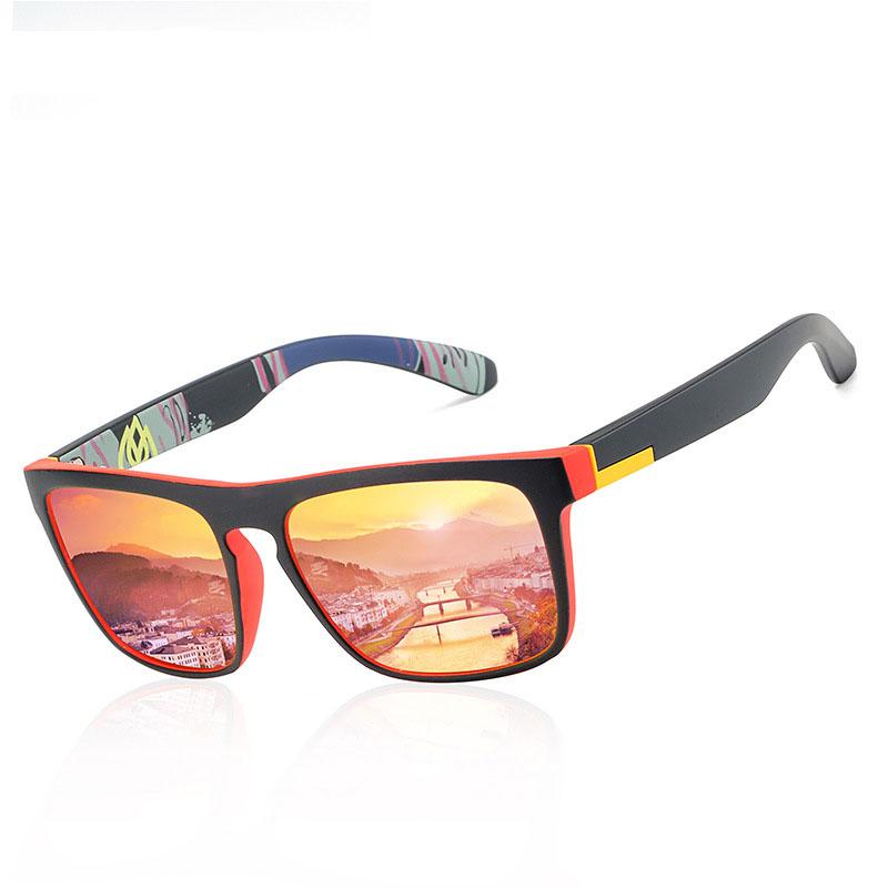 Vintage Rectangle Polarized Sunglasses for Men UV400 Driving Shades