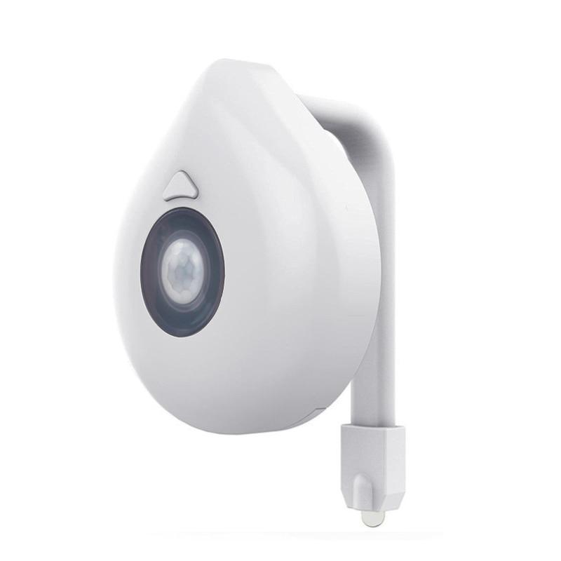 Motion Sensor LED Toilet Night Light 8-Color Changing Bathroom Lamp