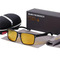 Sporty Square Polarized Sunglasses Aluminum Magnesium Frame