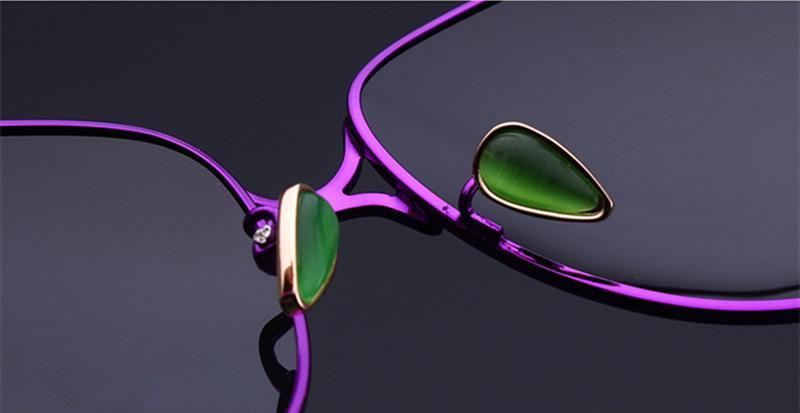 Oversized Polarized Luxury Sunglasses with Pearl Detail - Ladies
