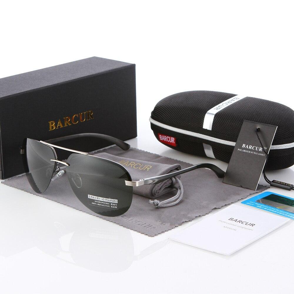 Aviation Pilot Polarized Sunglasses with Stainless Steel Frame