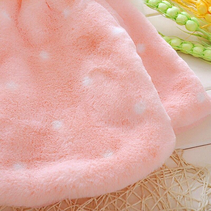 Baby Toddler Faux Fur Winter Coat with Rabbit Ear Hood
