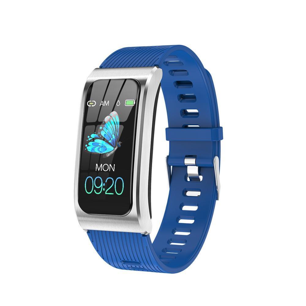 Luxury Metal Smart Watch 1.14" Fitness Tracker Heart Rate Monitor