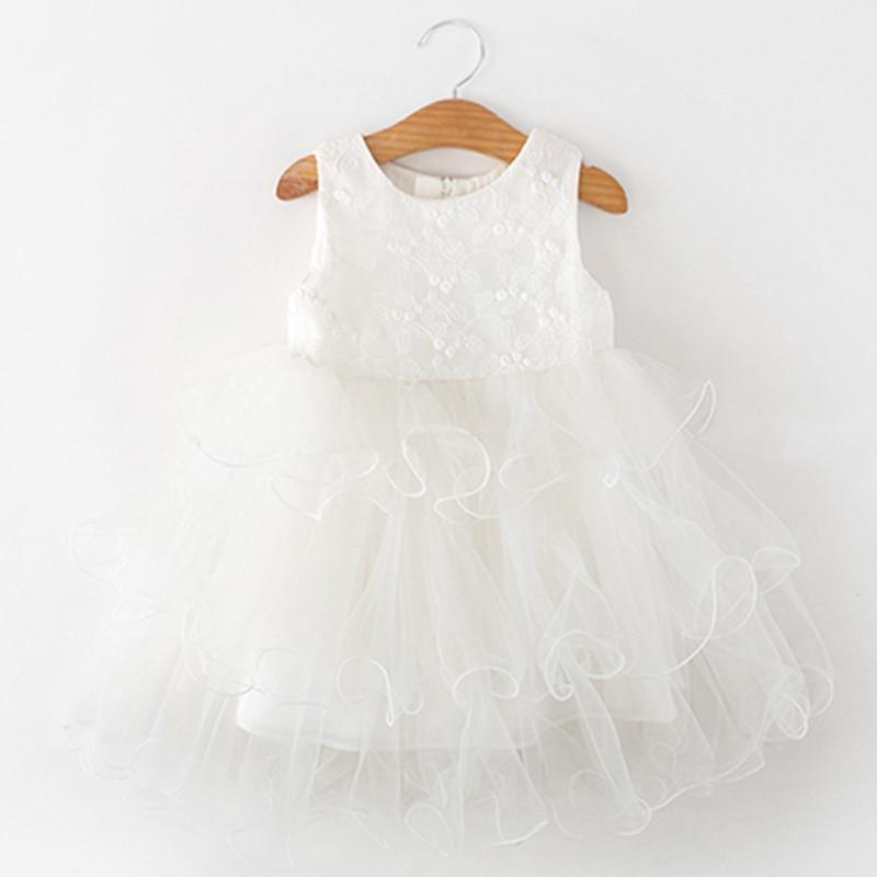 Luxury Floral Tulle Baby Girl Dress for Summer Parties and Events