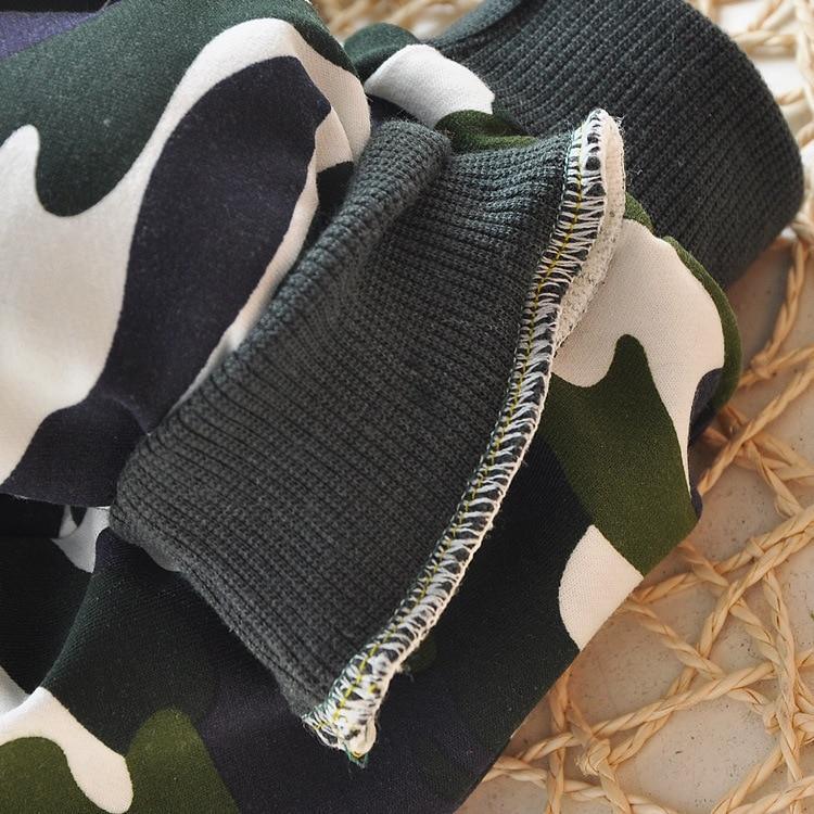 Unisex Cotton Camouflage Baby Pants - Sporty Military Style