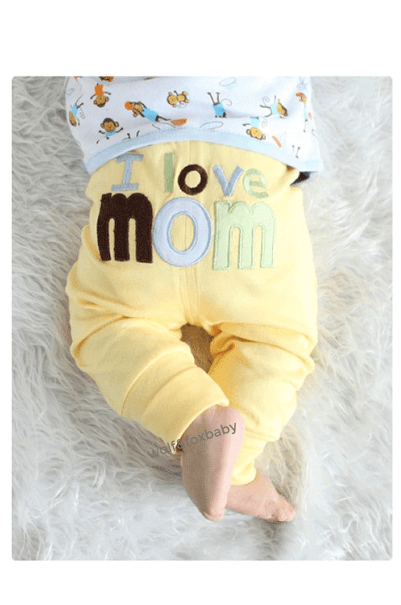 5-Pack Baby Cotton Cartoon Pants, Safari and Star Print Set