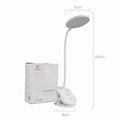 Minimalist LED Clip-On Desk Lamp with 3 Modes and 360° Flex Neck