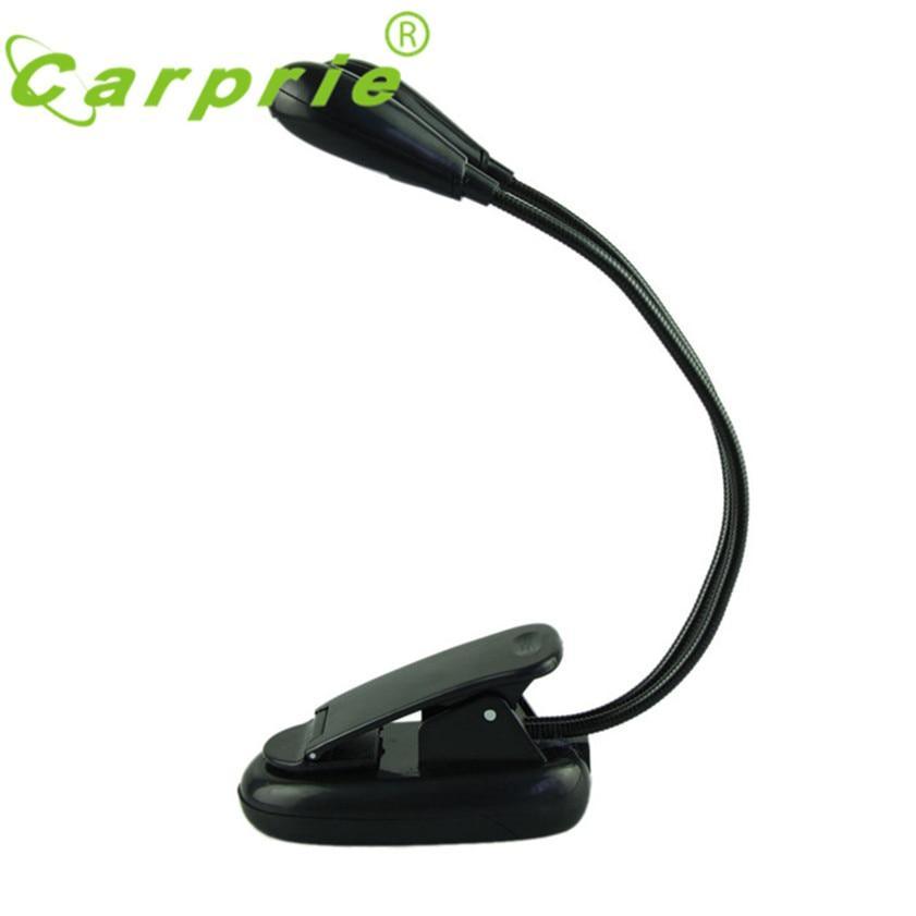Double Gooseneck LED Clip-On Reading Light – Black Minimalist Lamp