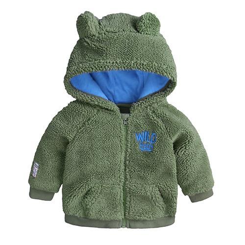Elegant Lamb Cashmere Infant Coat for Baby Boys and Girls