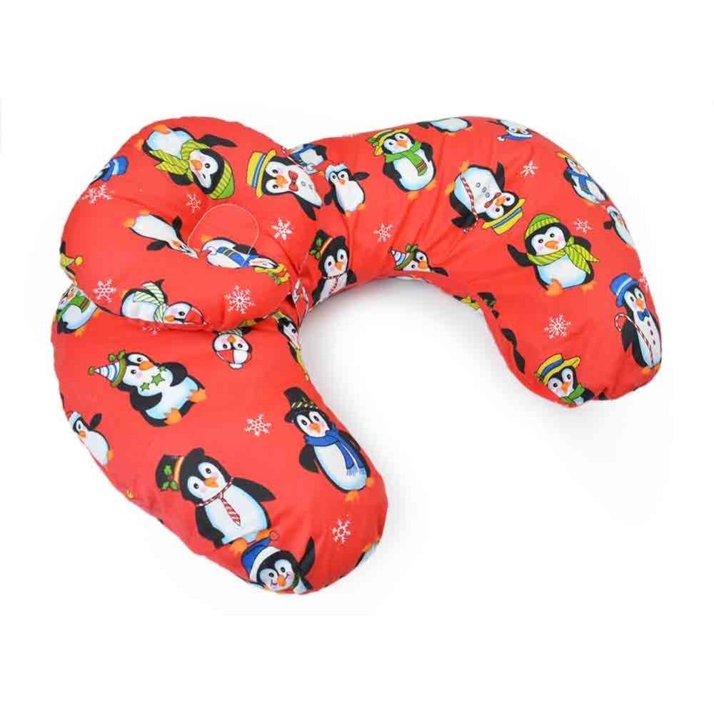 U-Shaped Nursing Pillow – Soft Cotton Support for Baby & Nursery