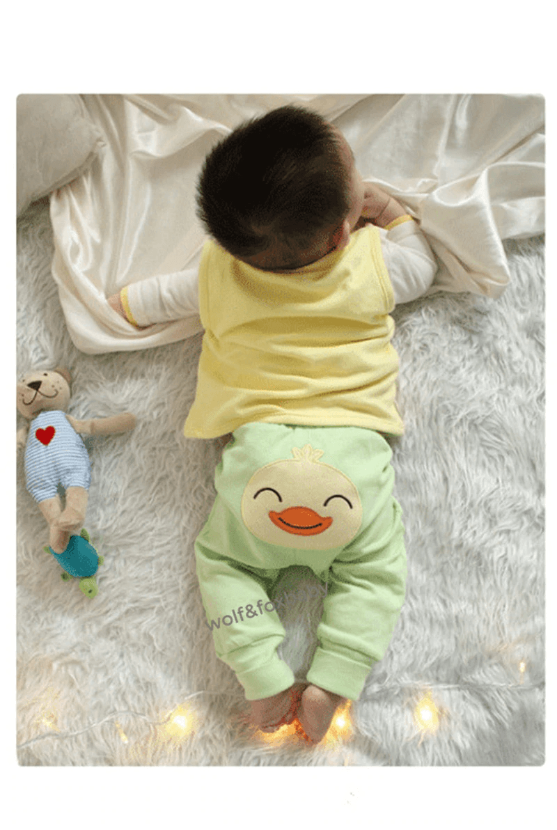 5-Pack Baby Cotton Cartoon Pants, Safari and Star Print Set