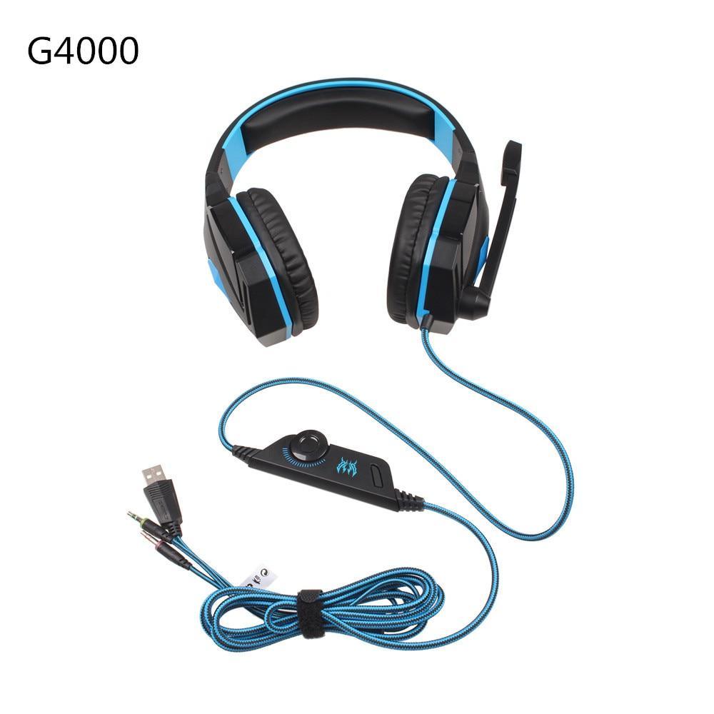 Gaming Headset with LED Lights Mic Stereo Sound for PC and Laptop