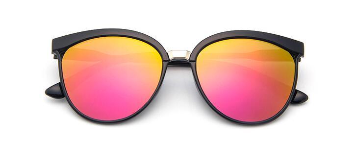 Girls Retro Oversized Cat Eye Sunglasses with UV Protection