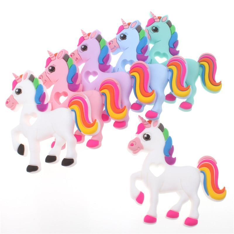 Cute Cartoon Animal Silicone Teethers - Unicorn, Koala & More