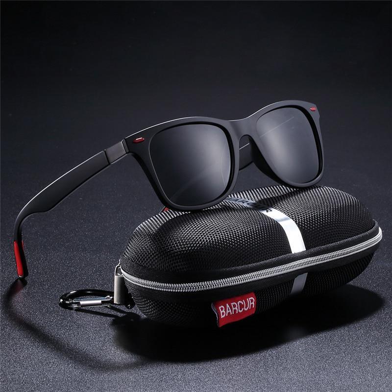 Polarized Square Sunglasses UV400 Minimalist Retro Goggles