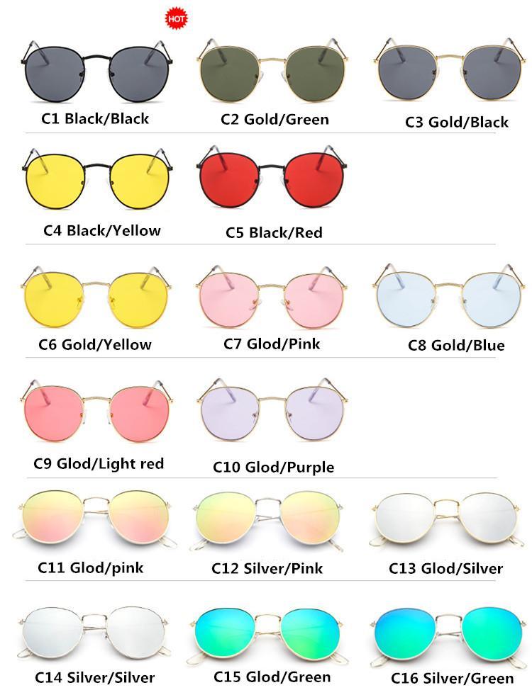 Vintage Oval Sunglasses Retro Slim Frame UV400 Eyewear